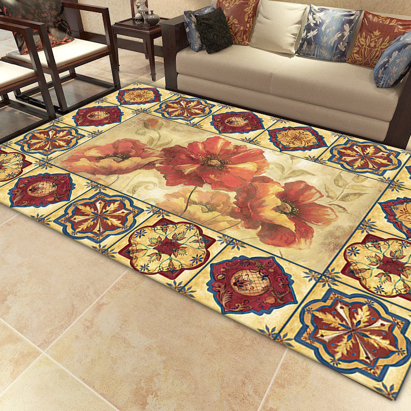 Tapis de fleur rose clair