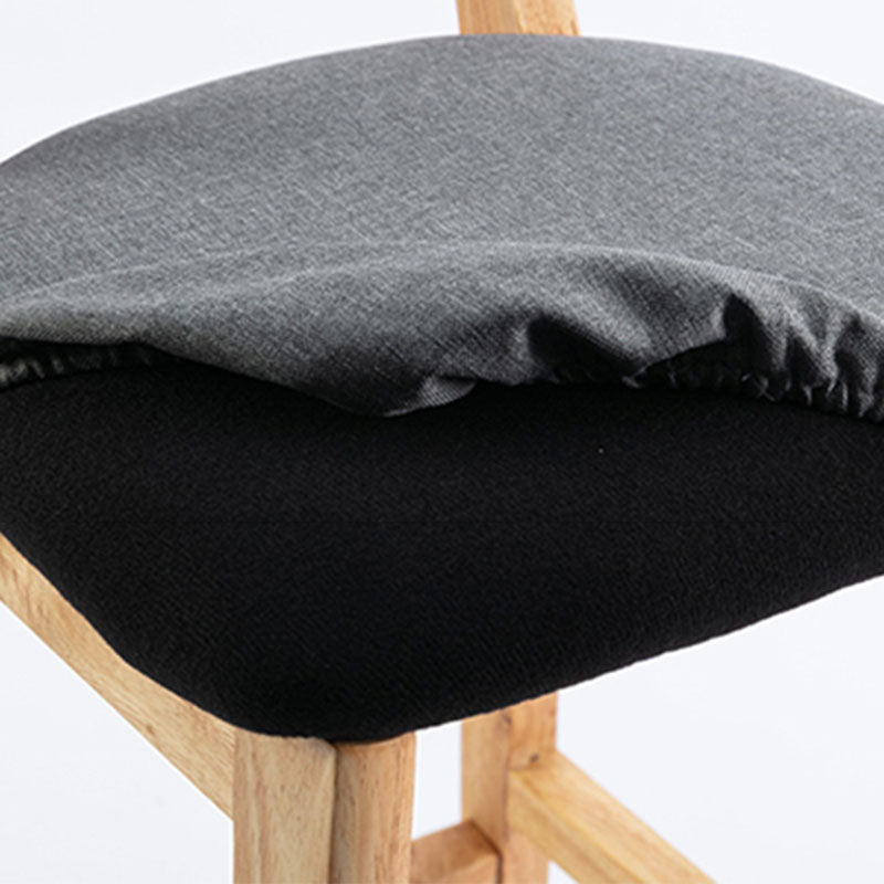 Taburete moderno sin brazos para mostrador, taburete de bar de madera para tienda de postres con cojín y pedal