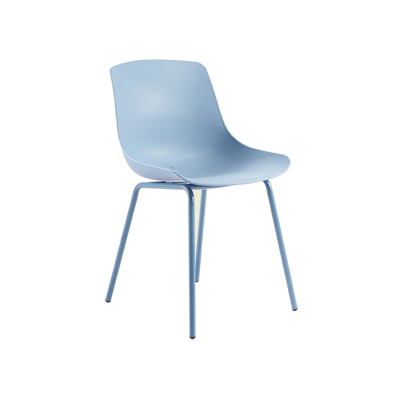 Zeitgenössisches Design Plastik Dachgüter Armless Stuhl Solid Back Stuhl für Zuhause