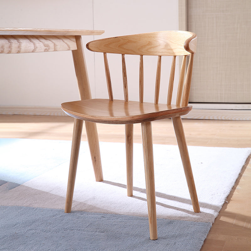 Contemporary Style Dining Wooden Chair Kitchen Wingback Armless Chairs