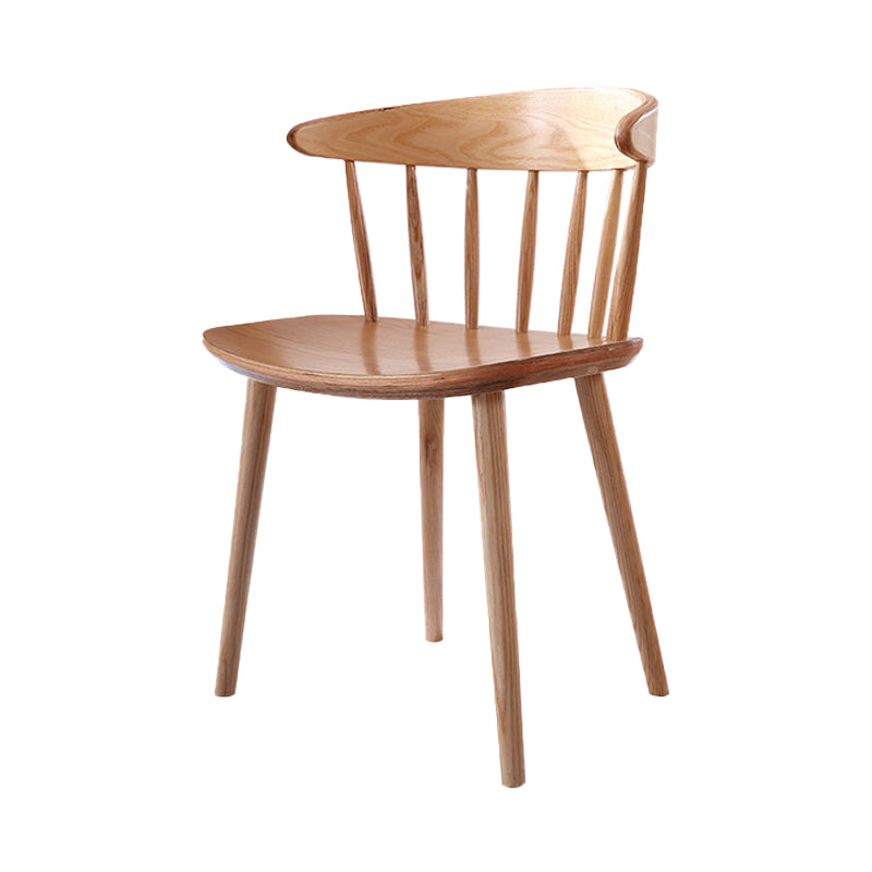Contemporary Style Dining Wooden Chair Kitchen Wingback Armless Chairs