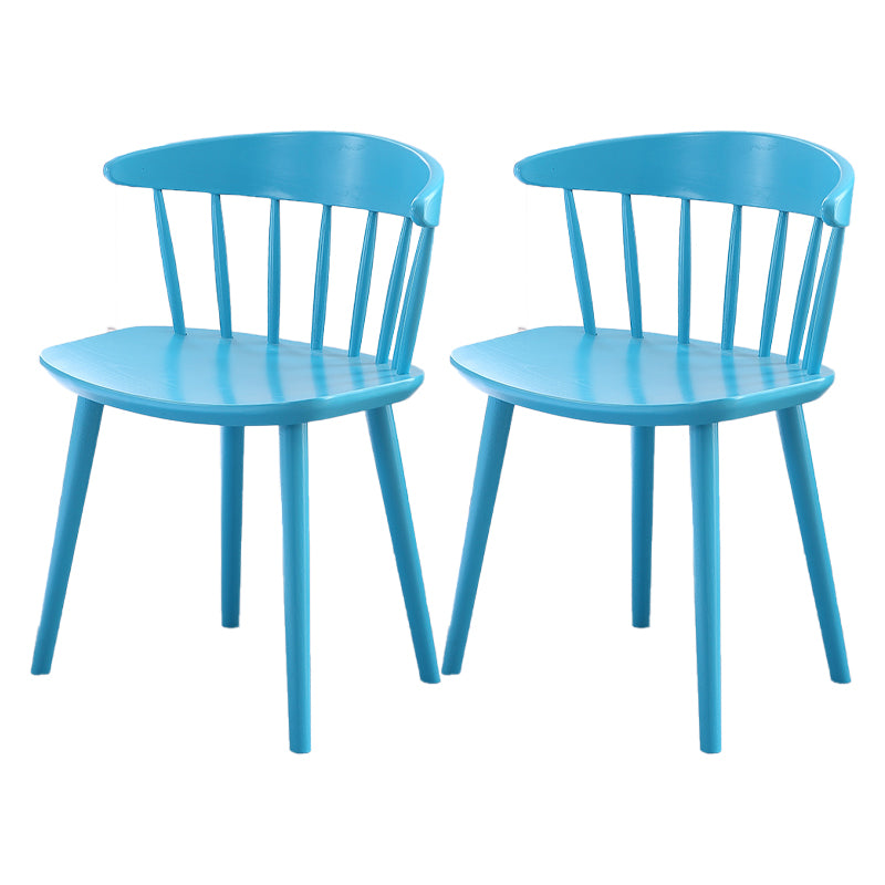 Contemporary Style Dining Wooden Chair Kitchen Wingback Armless Chairs