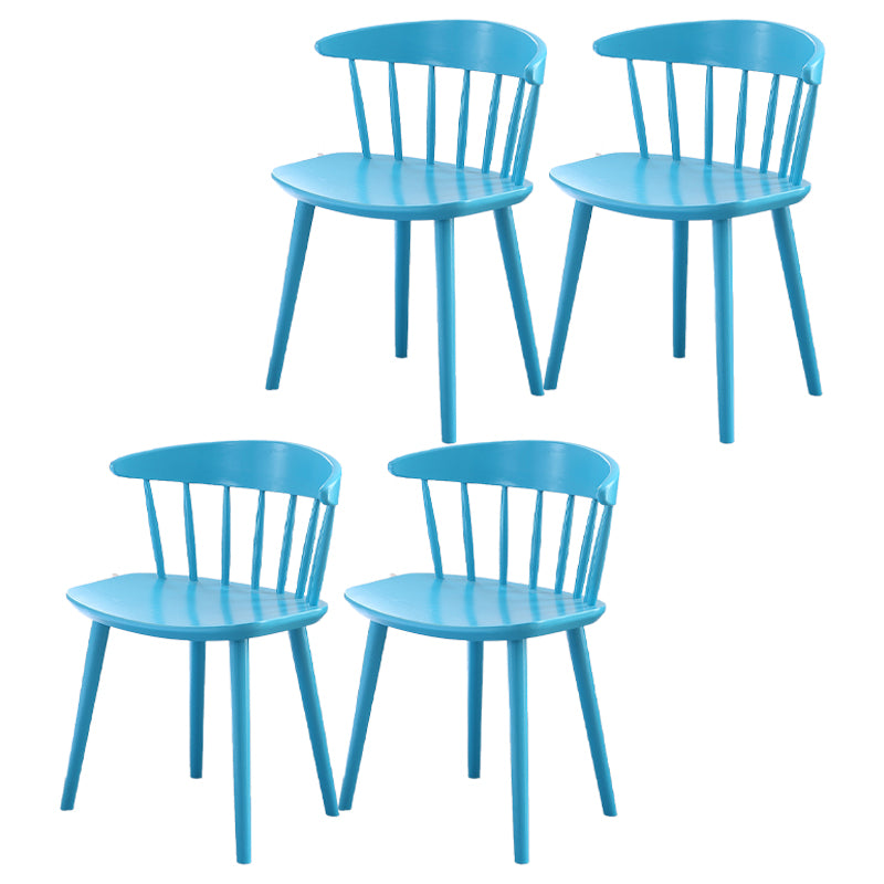 Contemporary Style Dining Wooden Chair Kitchen Wingback Armless Chairs
