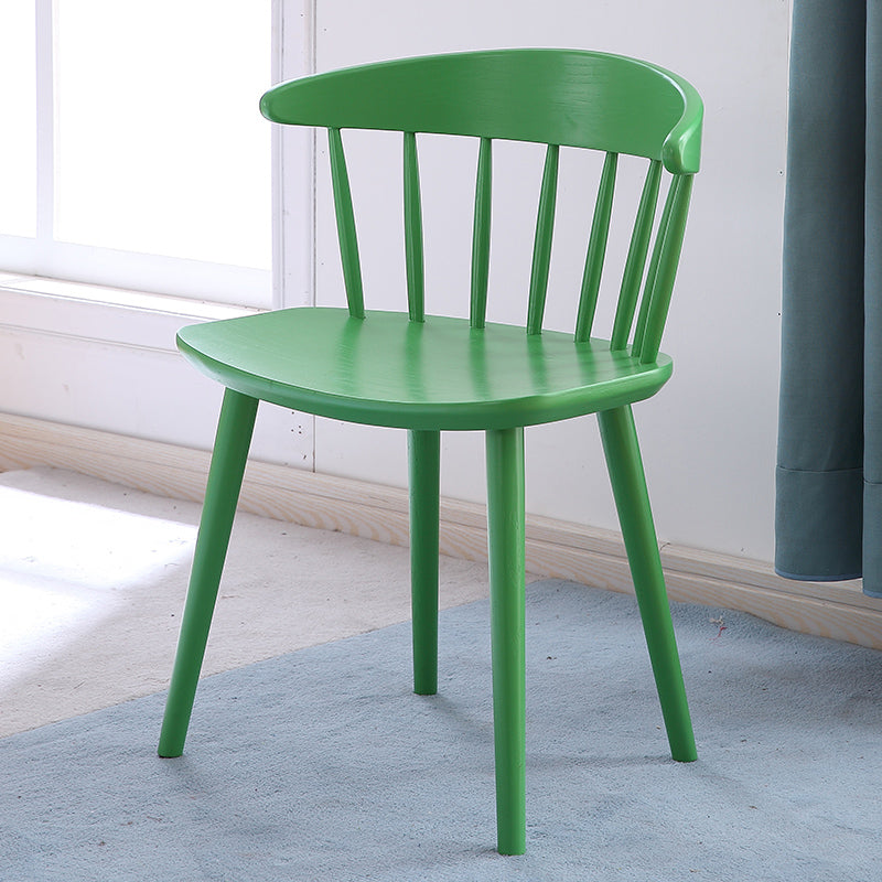 Contemporary Style Dining Wooden Chair Kitchen Wingback Armless Chairs