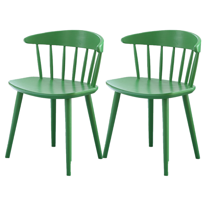 Contemporary Style Dining Wooden Chair Kitchen Wingback Armless Chairs