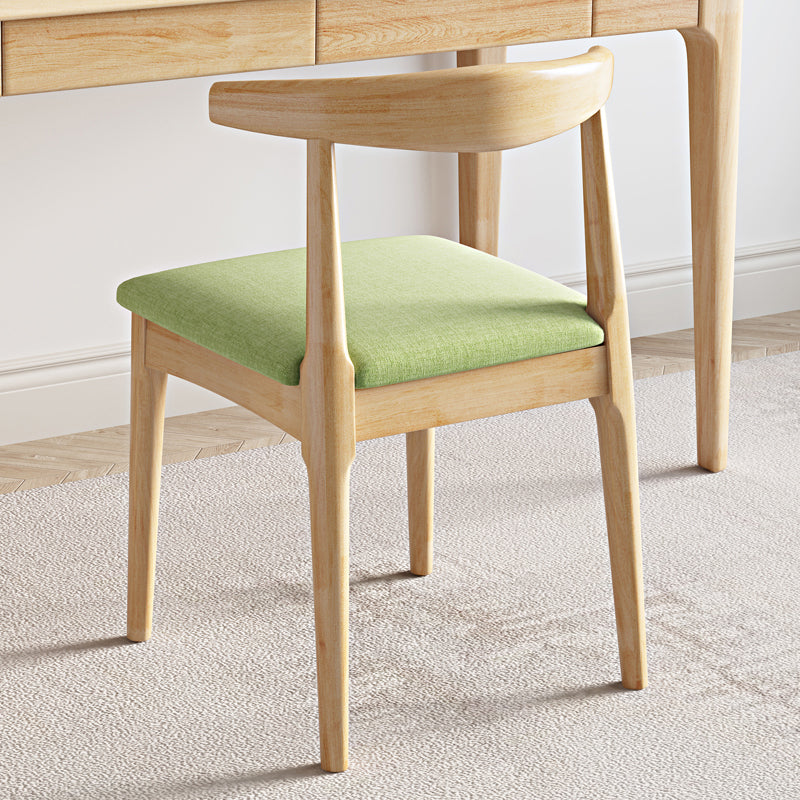 Contemporary Style Dining Wooden Chairs Kitchen Open Back Arm Dining Chairs
