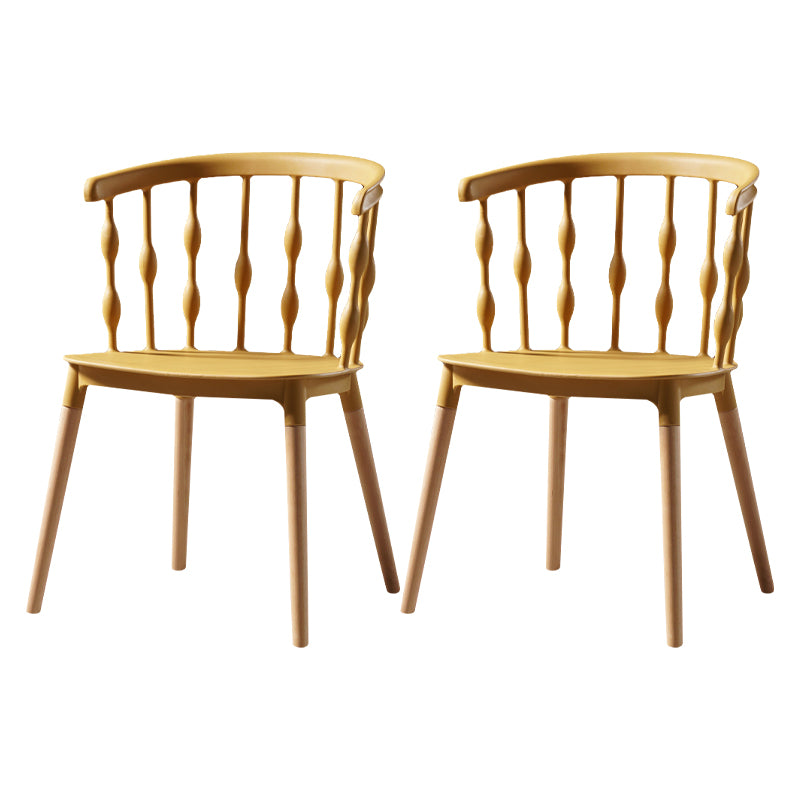 Estilo moderno que cena la silla de madera del brazo lateral del respaldo de la cocina de la silla