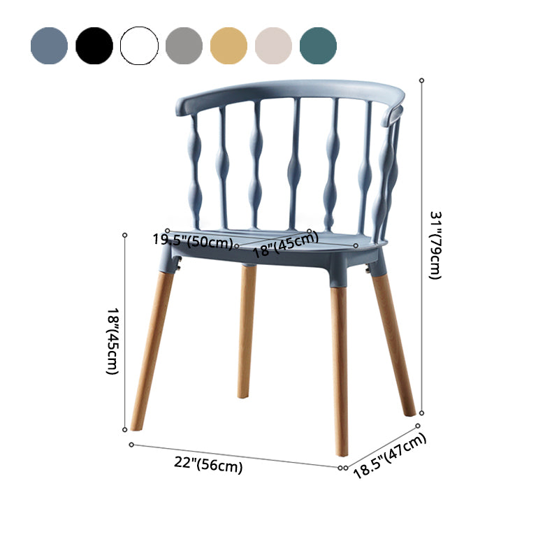 Estilo moderno que cena la silla de madera del brazo lateral del respaldo de la cocina de la silla