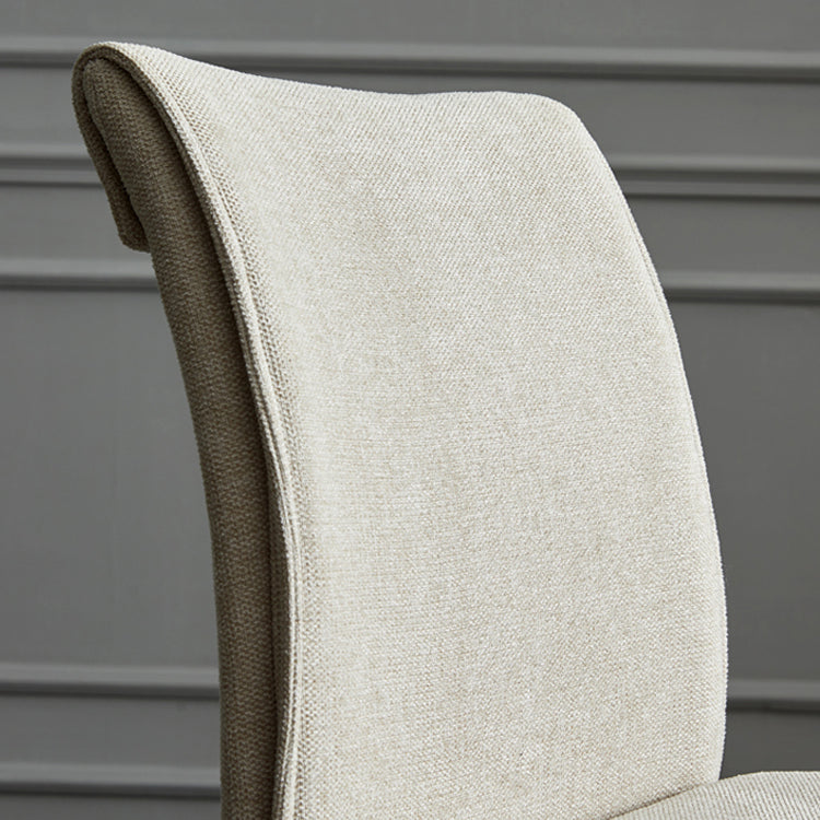 Silla de comedor de estilo moderno, sillas laterales sin brazos de comedor de metal para cocina