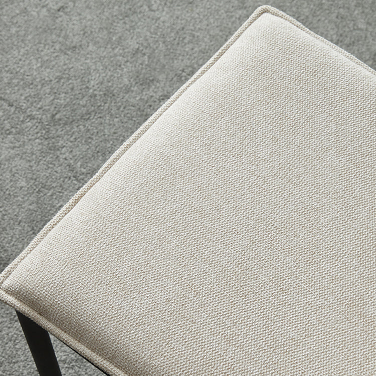 Silla de comedor de estilo moderno, sillas laterales sin brazos de comedor de metal para cocina
