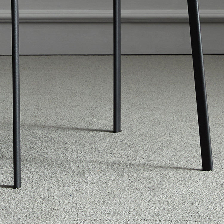 Silla de comedor de estilo moderno, sillas laterales sin brazos de comedor de metal para cocina