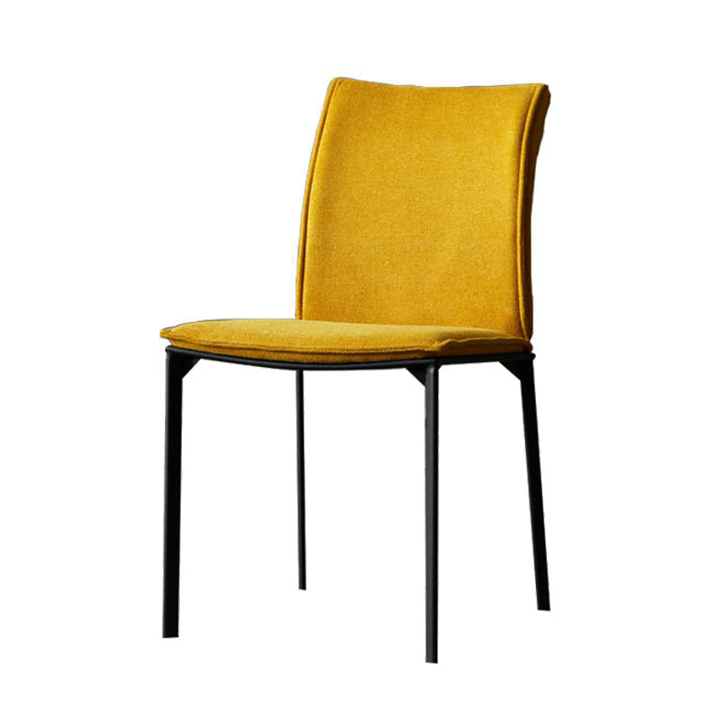 Modern Style Dining Chair Metal Dining Armless Side Chairs for Kitchen