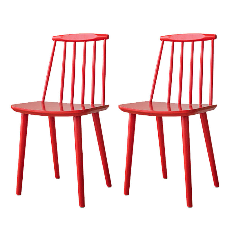 Silla de comedor contemporánea de madera maciza con respaldo de listones para cocina