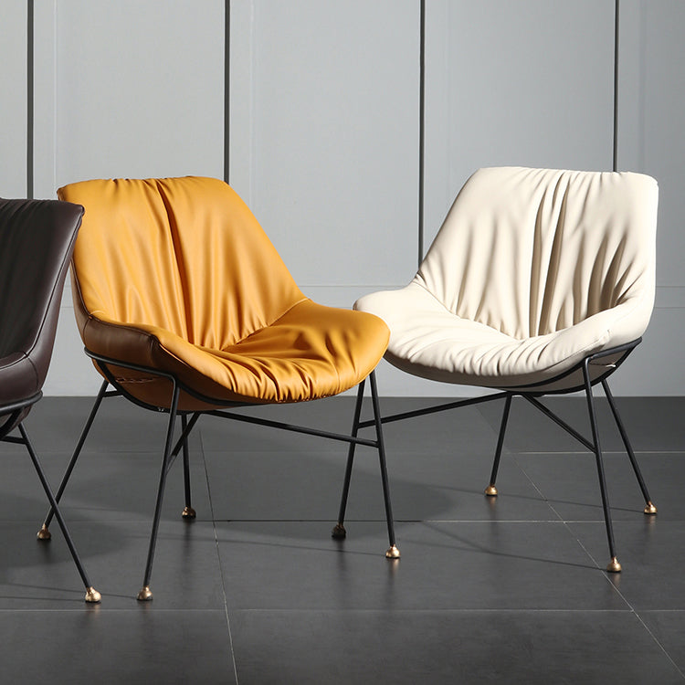 El cuero de la PU del diseño contemporáneo que cena la silla sólida sin brazos de la parte posterior de las sillas