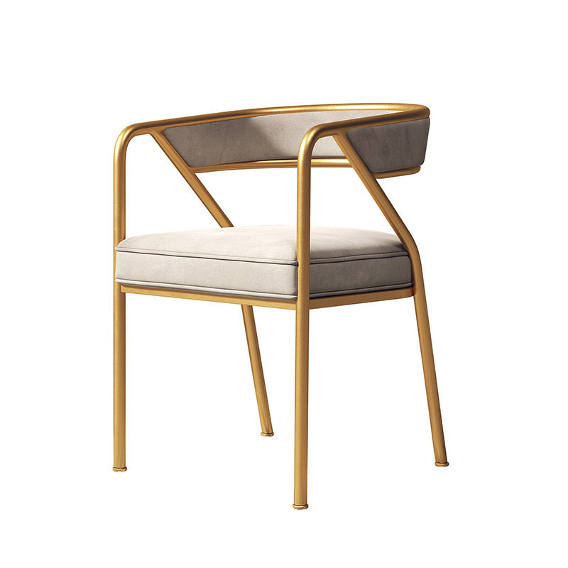 Glam Velvet Dining Room Chair Open Back Dining Side Chairs for Restaurant Use
