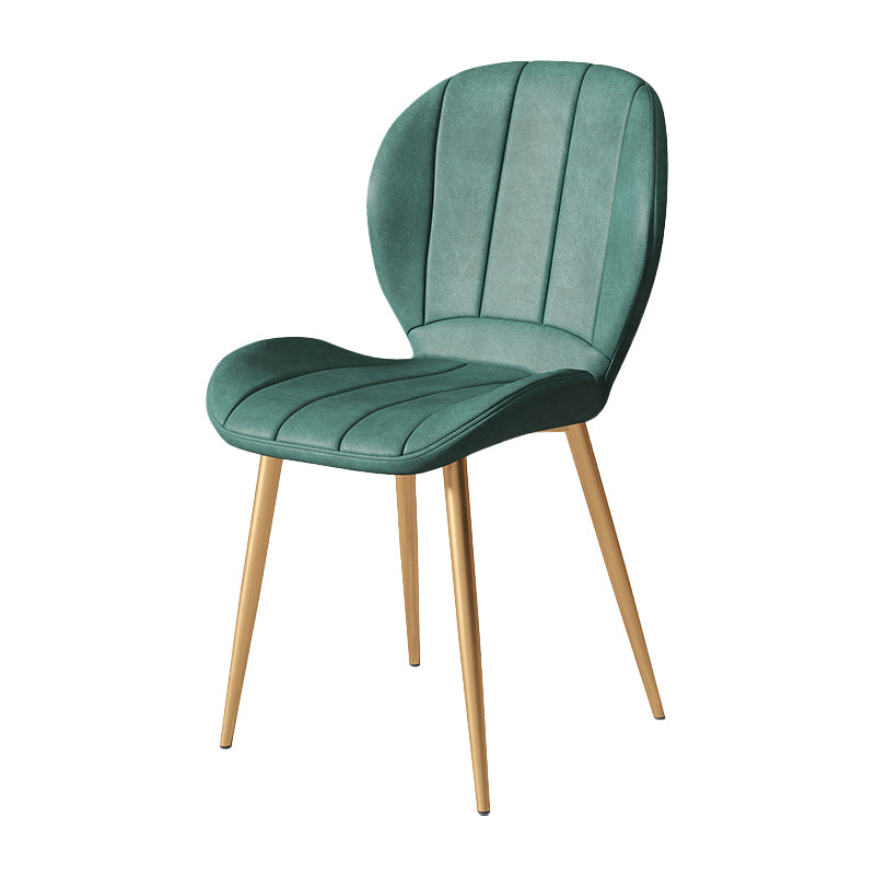 Metal de la cocina del estilo nórdico que cena la silla Wingback que cena las sillas laterales sin brazos