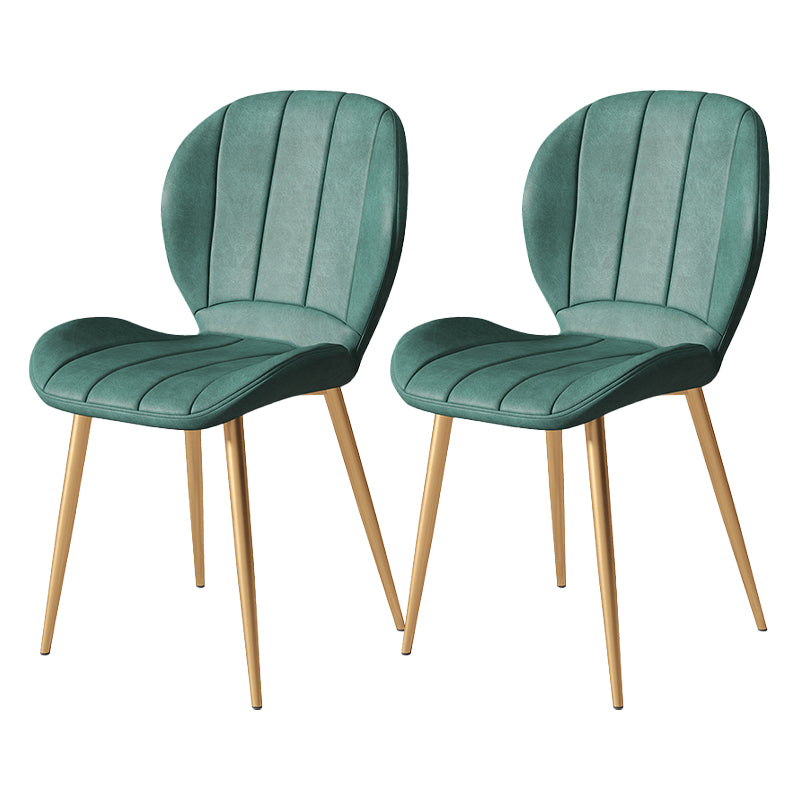 Metal de la cocina del estilo nórdico que cena la silla Wingback que cena las sillas laterales sin brazos