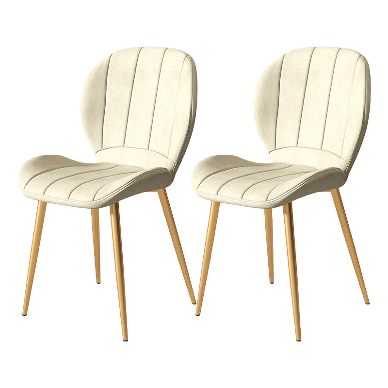 Metal de la cocina del estilo nórdico que cena la silla Wingback que cena las sillas laterales sin brazos