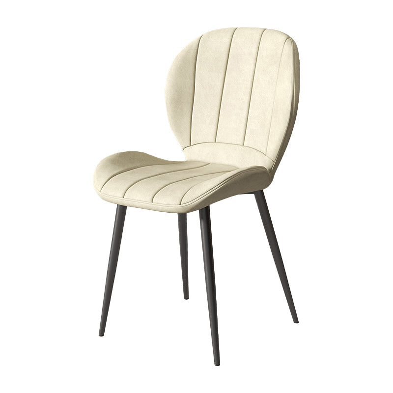 Metal de la cocina del estilo nórdico que cena la silla Wingback que cena las sillas laterales sin brazos