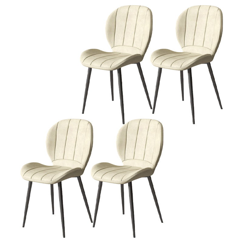 Metal de la cocina del estilo nórdico que cena la silla Wingback que cena las sillas laterales sin brazos