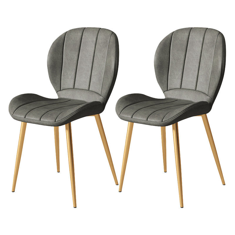 Metal de la cocina del estilo nórdico que cena la silla Wingback que cena las sillas laterales sin brazos