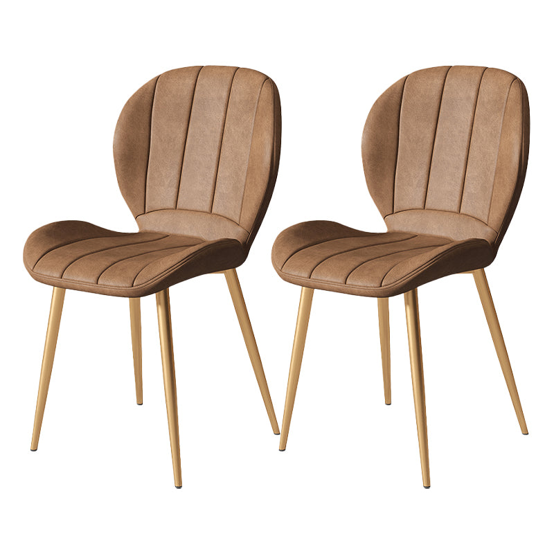 Metal de la cocina del estilo nórdico que cena la silla Wingback que cena las sillas laterales sin brazos