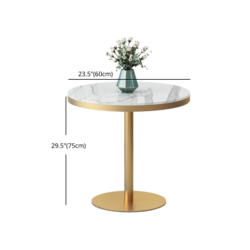 1/2/4/5 PCS Metal Scandinavian Dining Room Ensemble avec table de dinet de table ronde