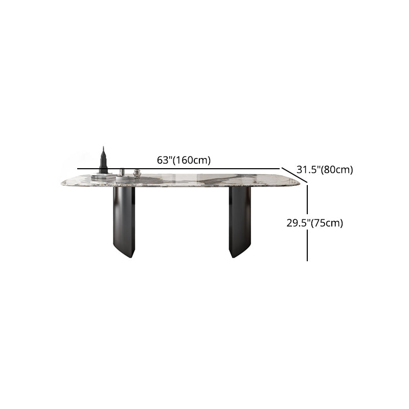 Contemporary 1/4/5/7 Pieces Dining Set with Sintered Stone Dining Table for Restaurant
