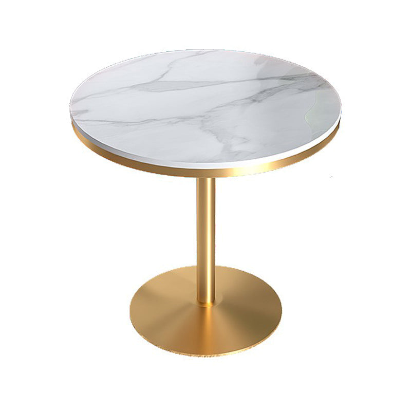 1/2/3/4/5 PCS Metal Glam Glam Dining Room Ensemble avec table ronde