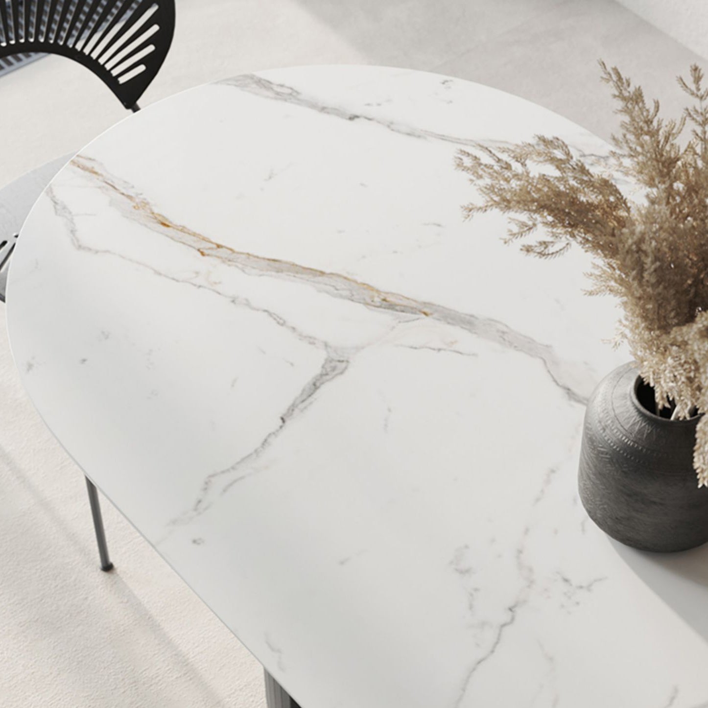 Contemporary 1/4/7 Pieces Dining Set Sintered Stone Dining Set for Dining Room