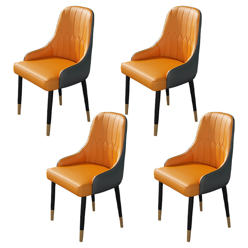 Modern 1/4/5/7 Pieces Black Dining Set Sintered Stone Dining Table Set with Leather Chairs