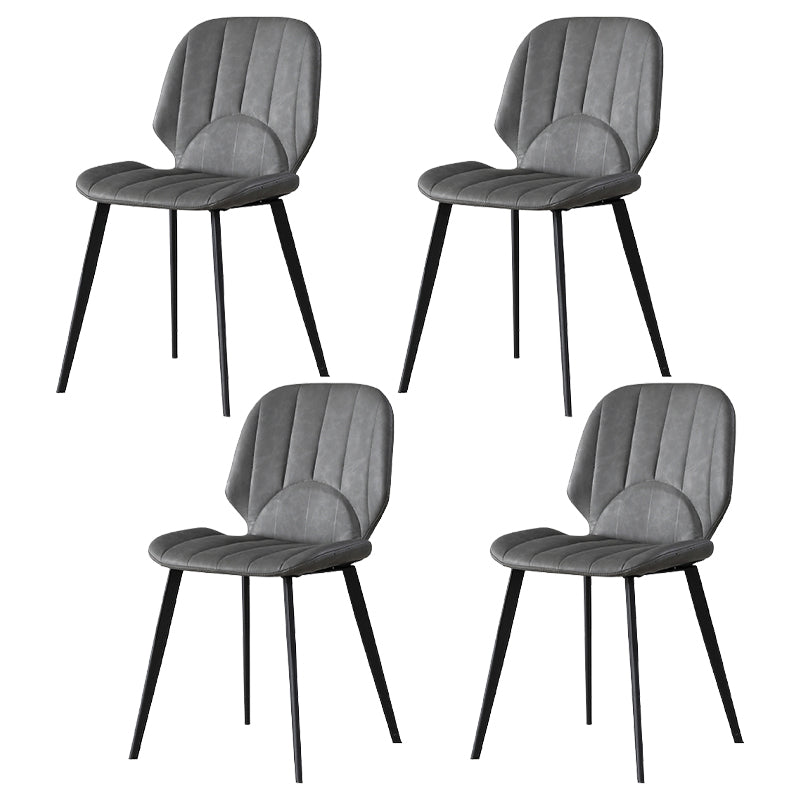 Modern 1/4/5/7 Pieces Black Dining Set Sintered Stone Dining Table Set with Leather Chairs