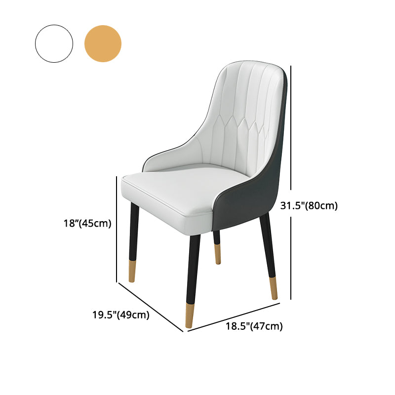 Modern 1/4/5/7 Pieces Black Dining Set Sintered Stone Dining Table Set with Leather Chairs