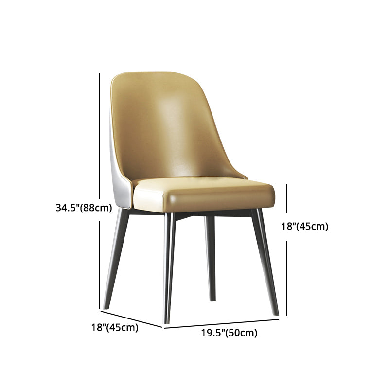 Modern 1/2/5/7 Pieces Dining Set Sintered Stone Dining Table Set with Leather Chairs