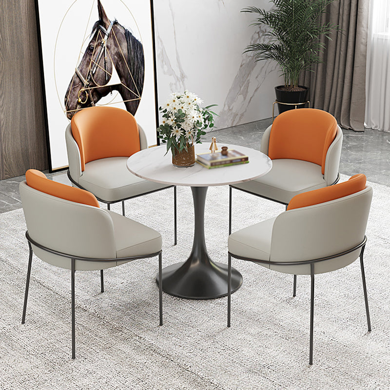 Contemporary 1/3/4/5 Pieces Dining Set Round Dining Room Table Set