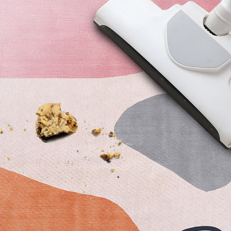 Blackish Green Muster Teppich Polyester Moderner Teppich Färbemfester Teppich für Wohnzimmer