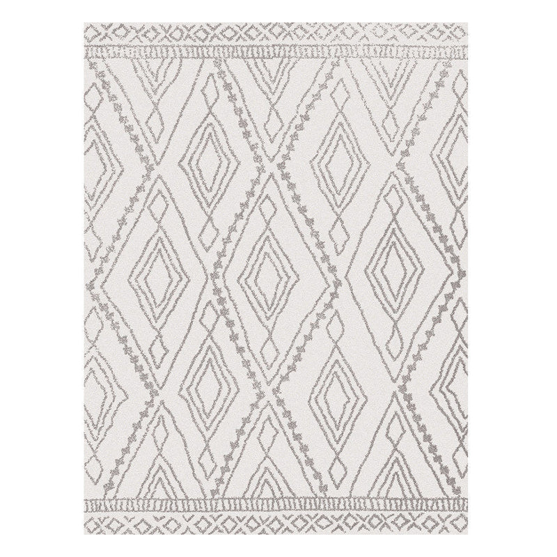 Beige moderner Teppich Polyester Muster Innenblatt Teppich Resistent Teppich für Wohnzimmer
