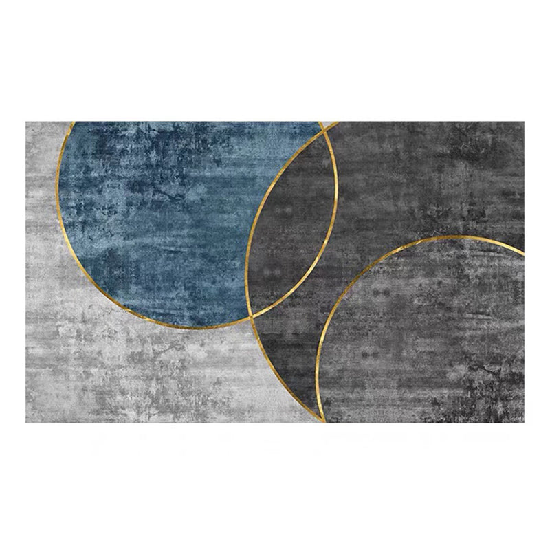 Weißer moderner Teppich Polyester Line Teppich Waschbar Teppich für Wohnzimmer