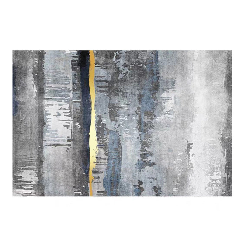 Weißer moderner Teppich Polyester Line Teppich Waschbar Teppich für Wohnzimmer