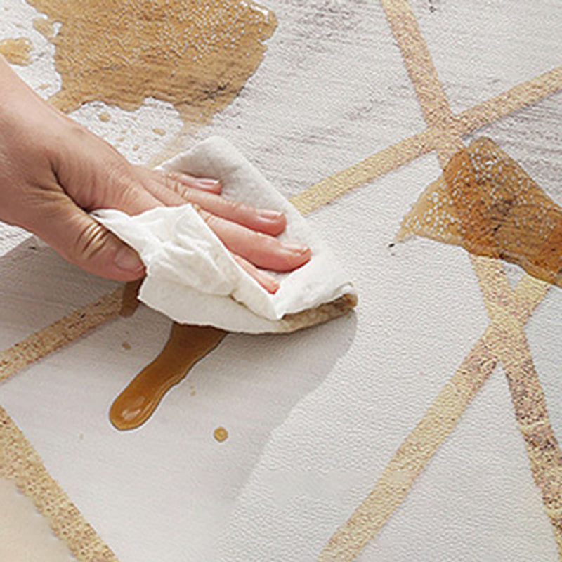 Leichter gelber Teppich PVC-Farbstück Rutsch-Rutschenteppich für Wohnzimmer