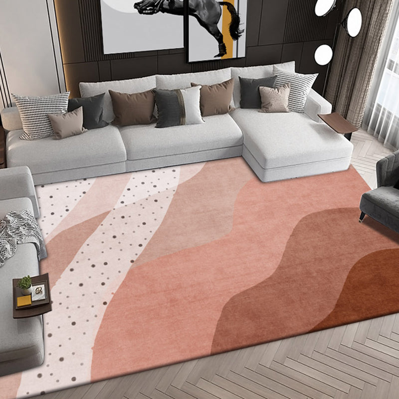 Grün moderner Teppichpolyesterblätter Teppich Fleckenfestem Teppich für den Salon