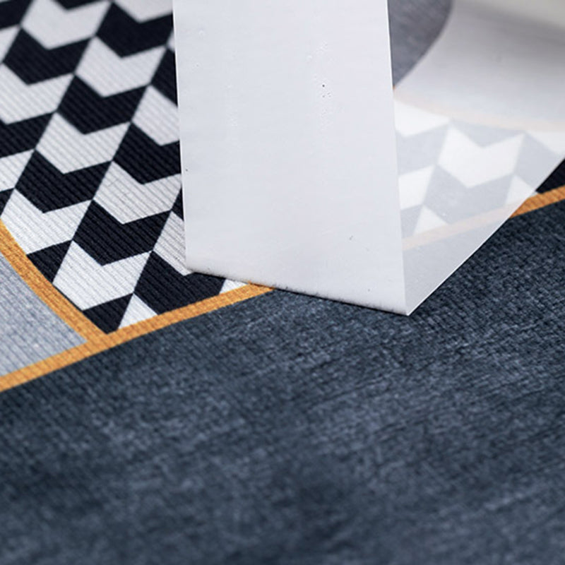 Grün moderner Teppichpolyesterblätter Teppich Fleckenfestem Teppich für den Salon