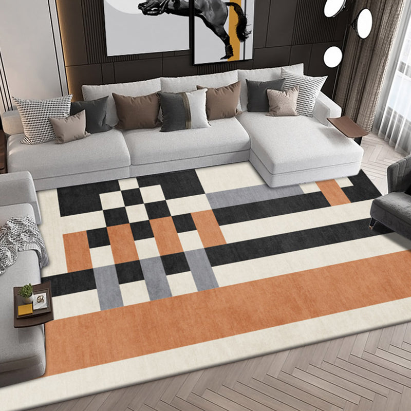 Grün moderner Teppichpolyesterblätter Teppich Fleckenfestem Teppich für den Salon