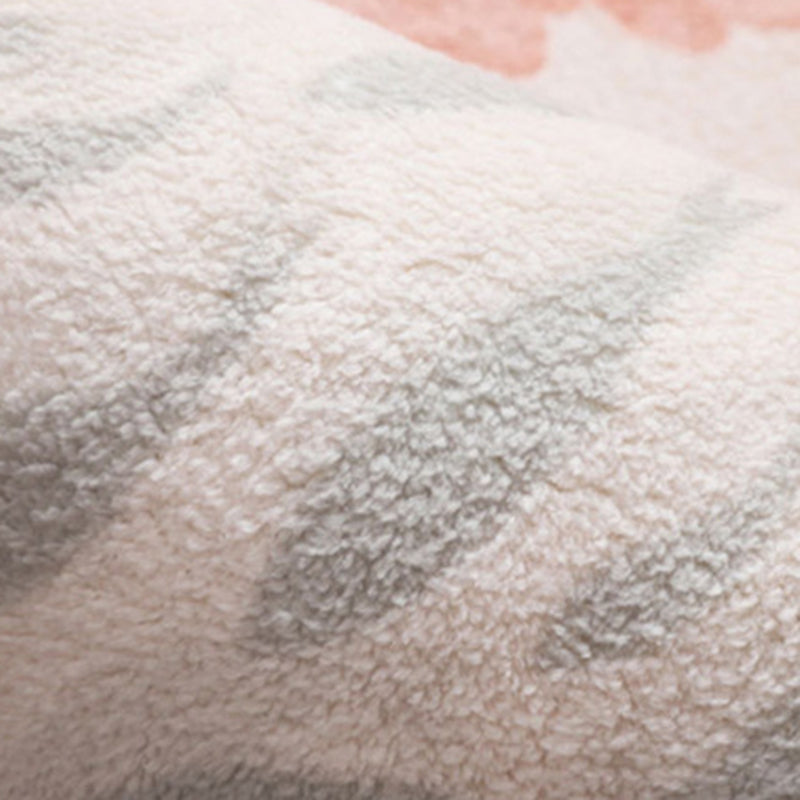 Orange nordischer Teppich Polyester Kontrast Farbe Teppichwaschmaschine für Salon