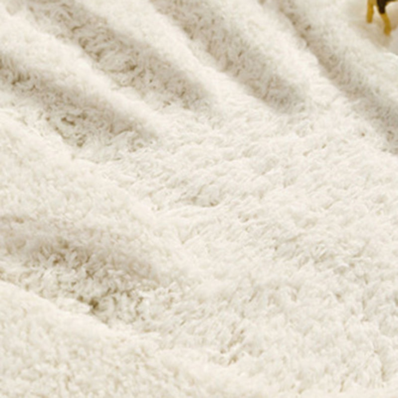 Orange Nordic Carpet Polyester Contrast Color Carpet Washable Carpet for Drawing Room