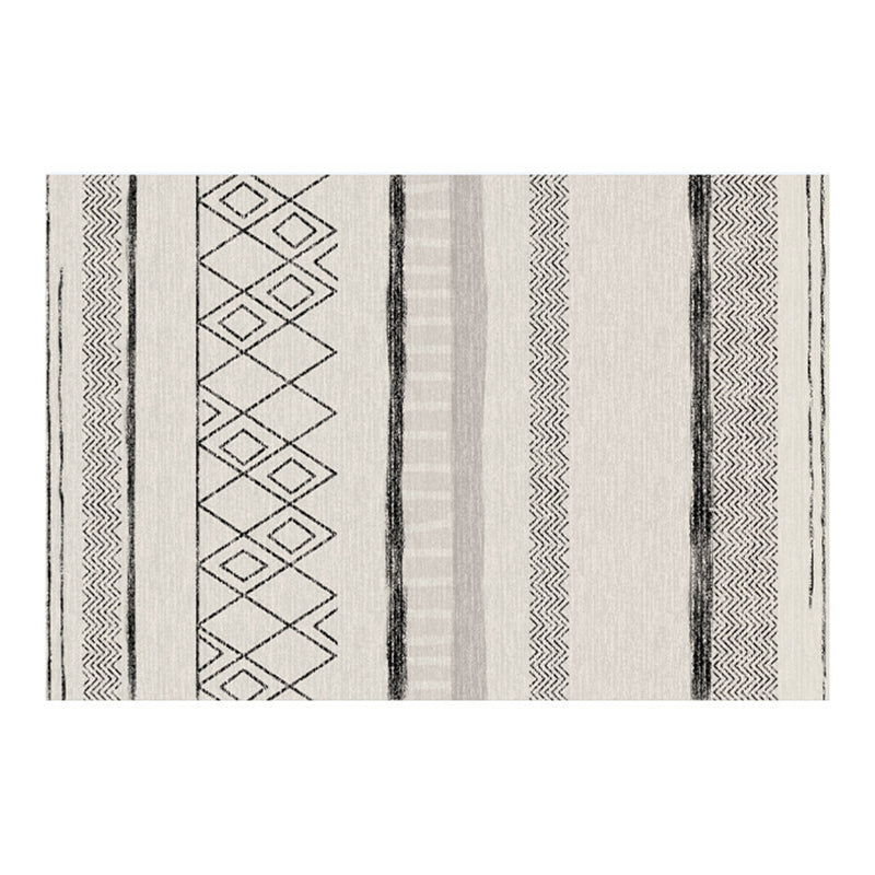 Rosa Muster Teppich Polyester Einfacher Teppichfleckfest -Resistent Teppich für Salon