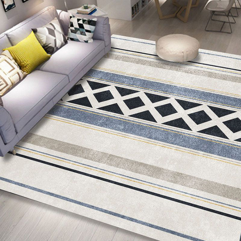 Brown Stone Pattern Carpet Polyester Simple Carpet Washable Carpet for Home Decor