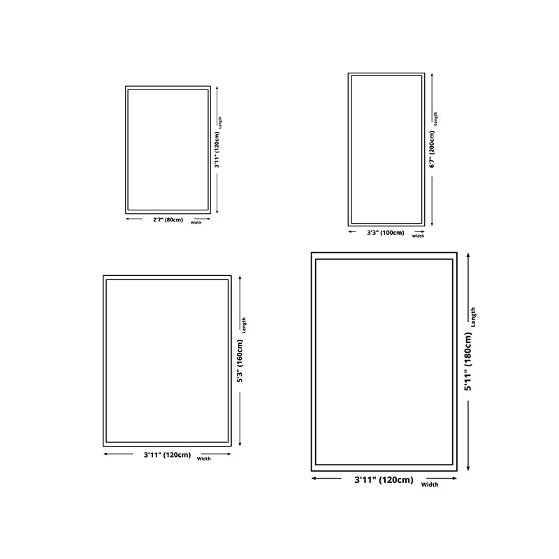 Brown Stone Pattern Carpet Polyester Simple Carpet Washable Carpet for Home Decor