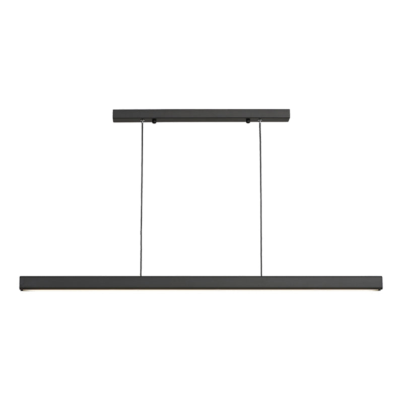 Lámpara de suspensión de restaurante de 1 luces de estilo de isla rectángulo con sombra acrílica