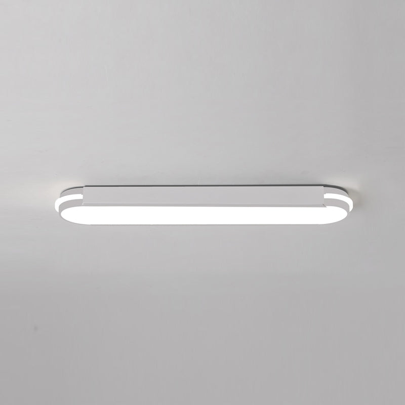 Metal Oval Flush Mount Light Fixture Minimalist Style LED Flush Ceiling Light Fixture